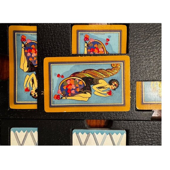 Vtg Duplicate Bridge Game Set w/Guide Bridge Headquarters NY 16 Trays w/Cards - Picture 11 of 16